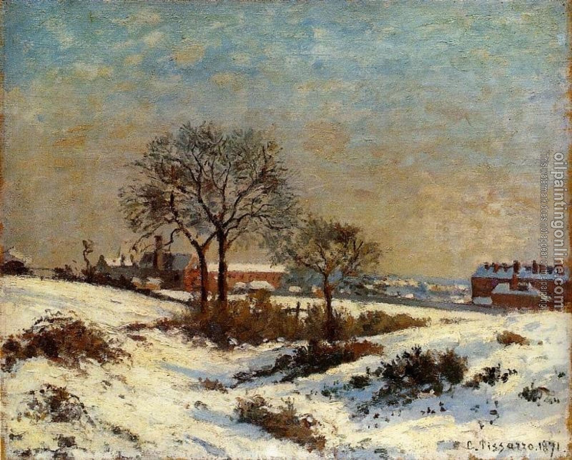 Pissarro, Camille - Landscape under Snow, Upper Norwood